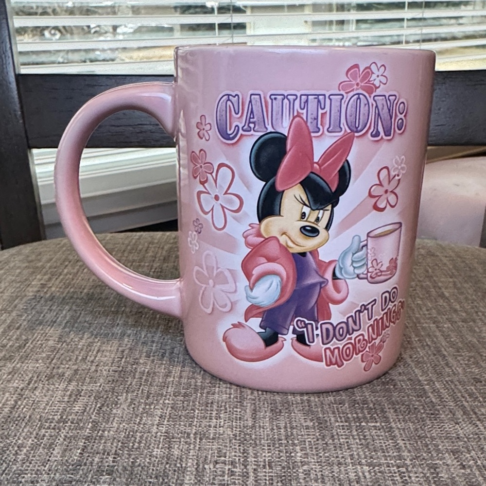 Disney Jerry Leigh Minnie Mouse Mug I Don’t Do Mornings